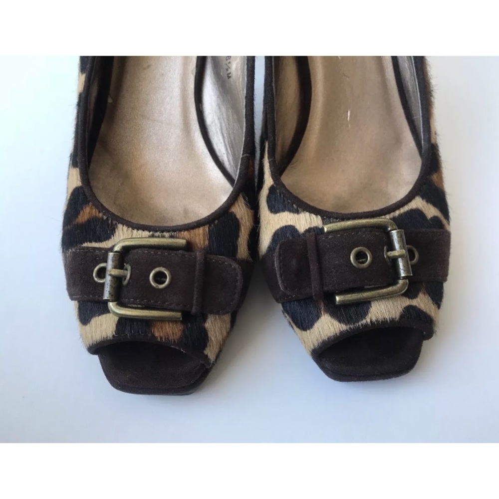 Vaneli Leopard Print Mod Retro Heels - image 6